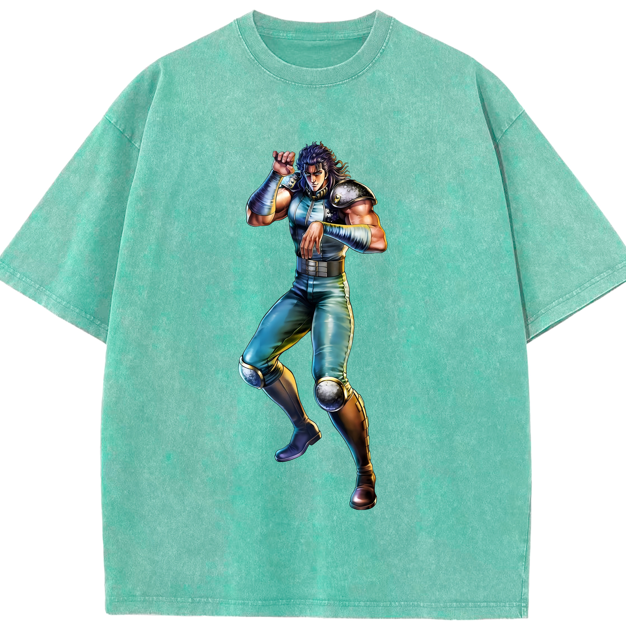 （画像用） 北斗の拳 Fist of the North Star 綿100% ヴィンテージ風 半袖Tシャツ（フロントプリント）